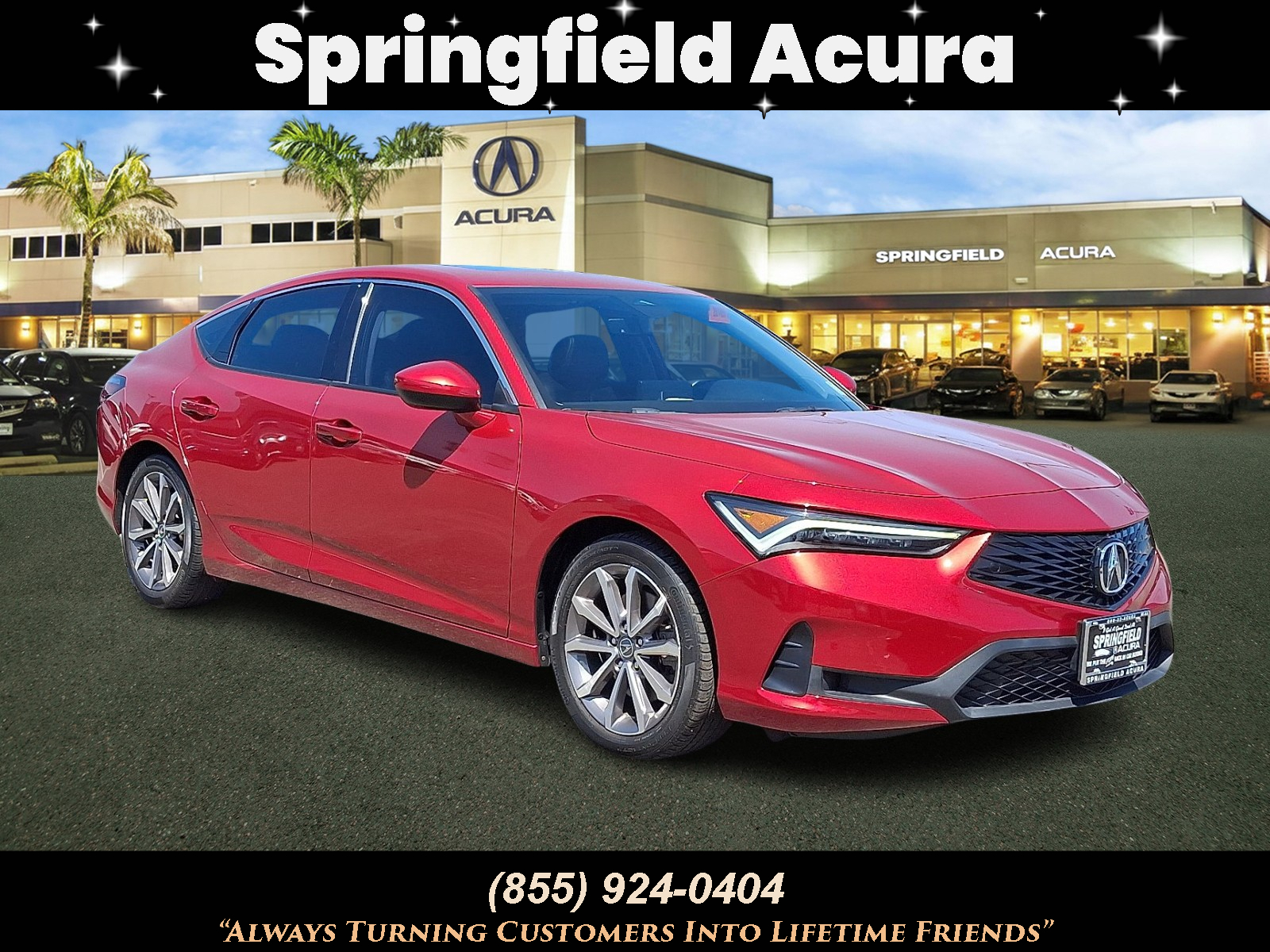 2023 Acura Integra, Red Sedan, stock 26105LOA