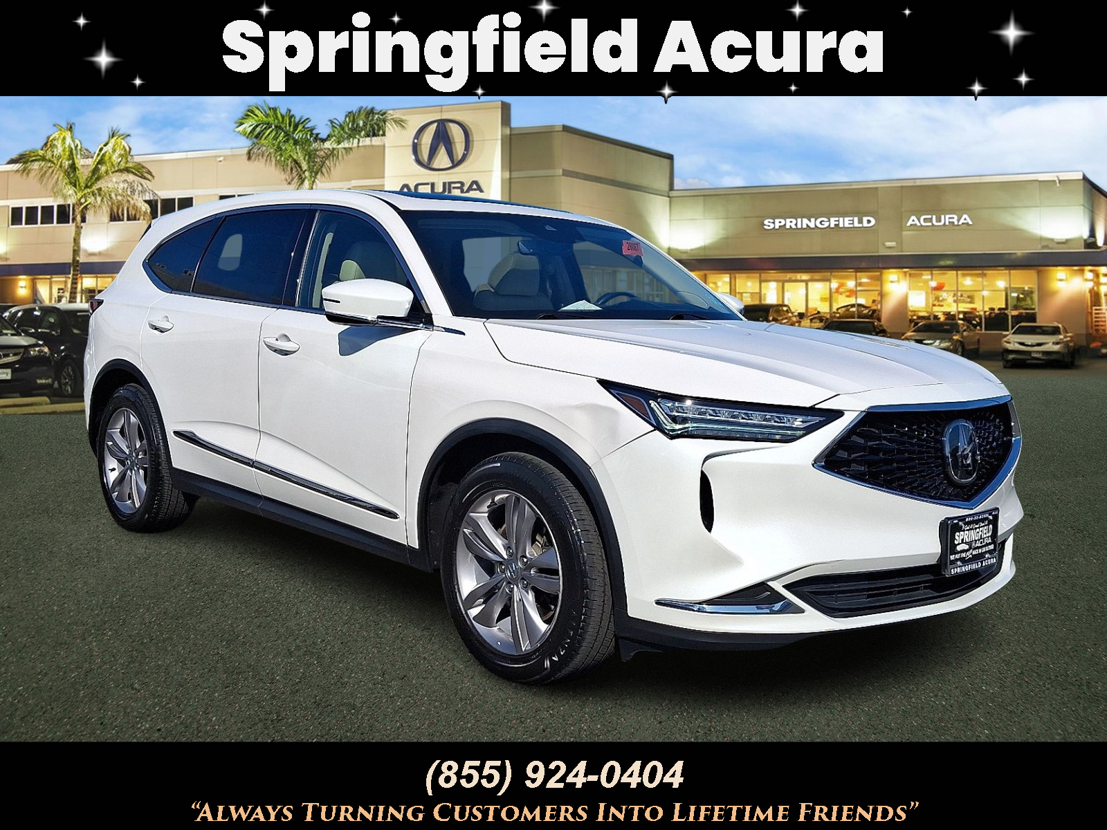 2024 Acura MDX, White SUV, stock 26087LOA