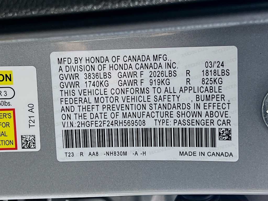 2024 Honda Civic — photo 30