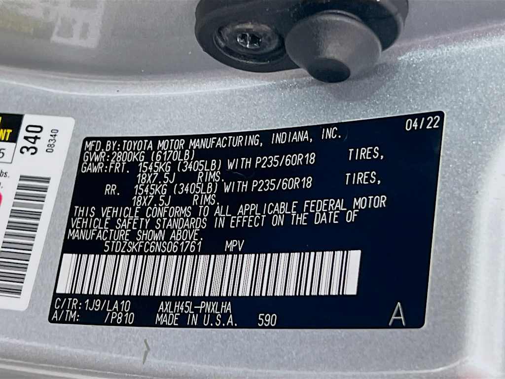 2022 Toyota Sienna — photo 33