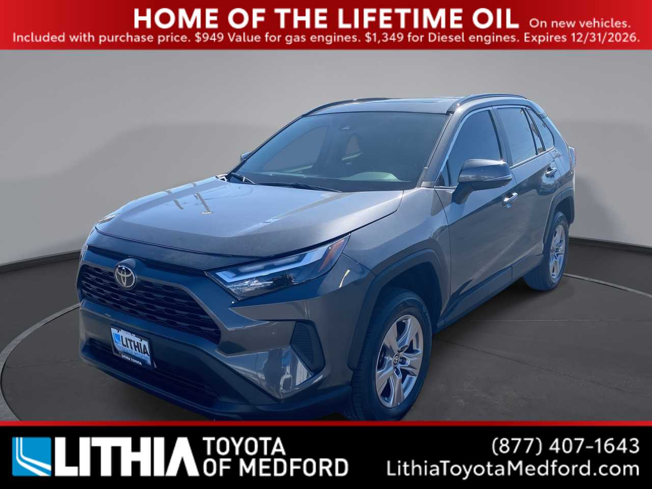 Magnetic Gray Metallic 2023 Toyota RAV4 SUV / Crossover Front-Wheel Drive 8-Speed Automatic