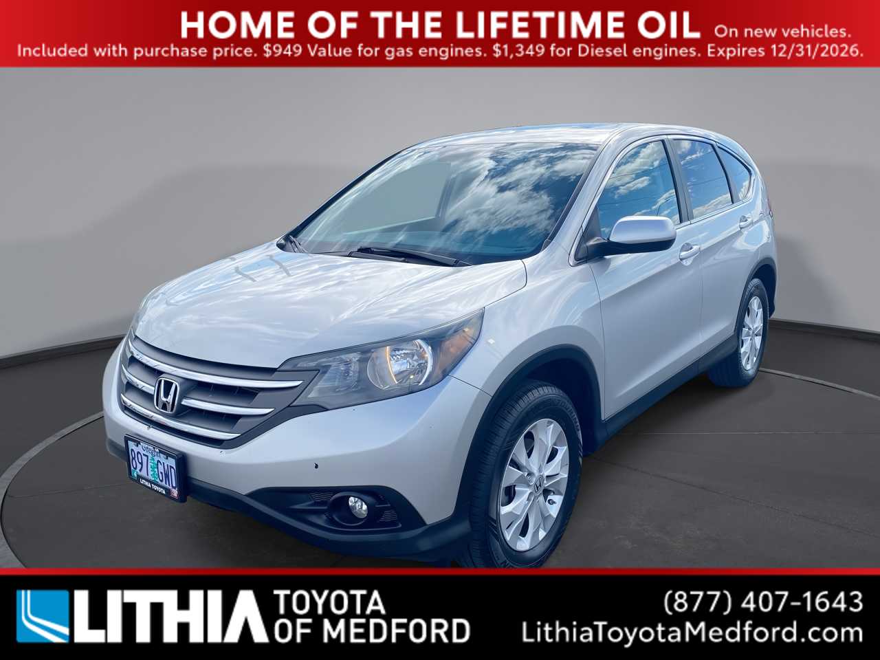Alabaster Silver Metallic 2013 Honda CR-V EX FWD SUV / Crossover Front-Wheel Drive 5-Speed Automatic
