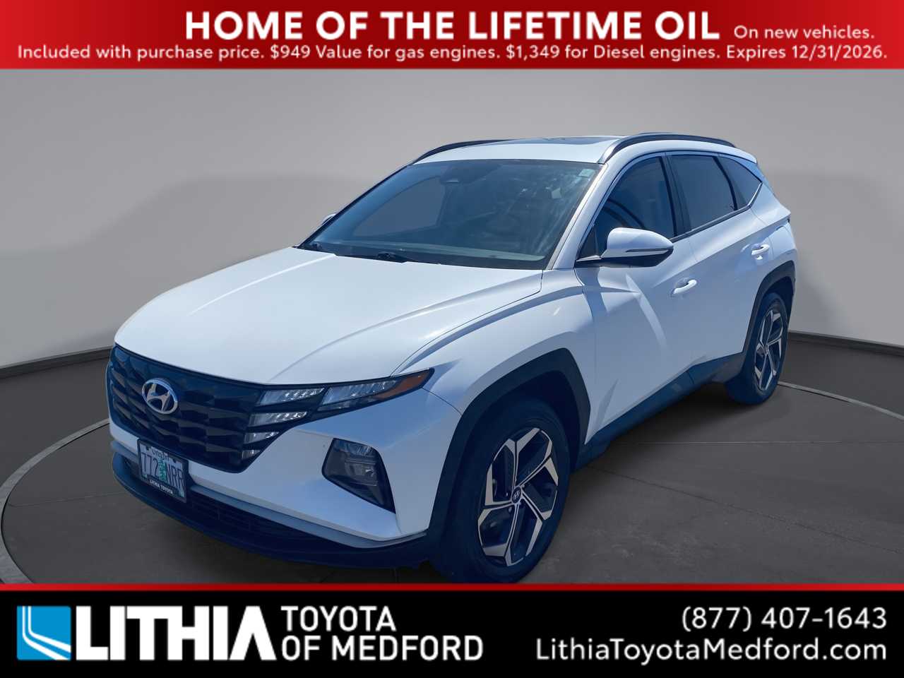 Quartz White 2022 Hyundai Tucson SUV / Crossover All-Wheel Drive 8-Speed Automatic