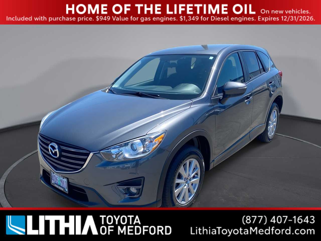Meteor Gray Mica 2016 Mazda CX-5 SUV / Crossover All-Wheel Drive 6-Speed Automatic