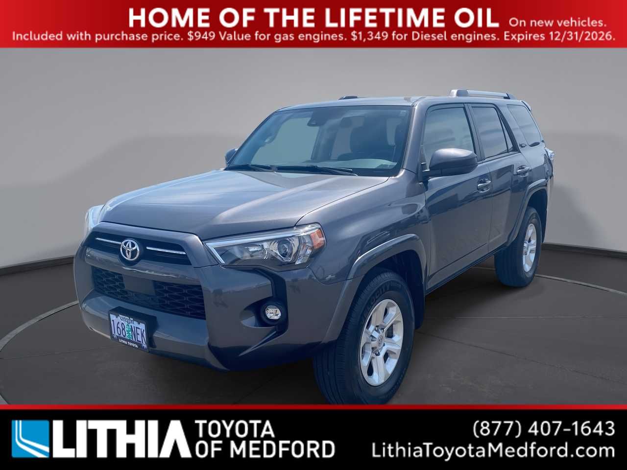 Magnetic Gray Metallic 2022 Toyota 4Runner SR5 4WD SUV / Crossover Four-Wheel Drive 5-Speed Automatic