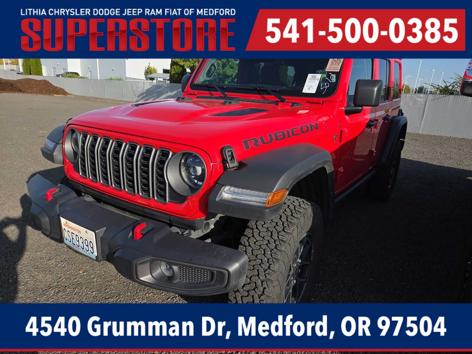 Firecracker Red Clearcoat 2025 Jeep Wrangler SUV / Crossover Four-Wheel Drive Automatic