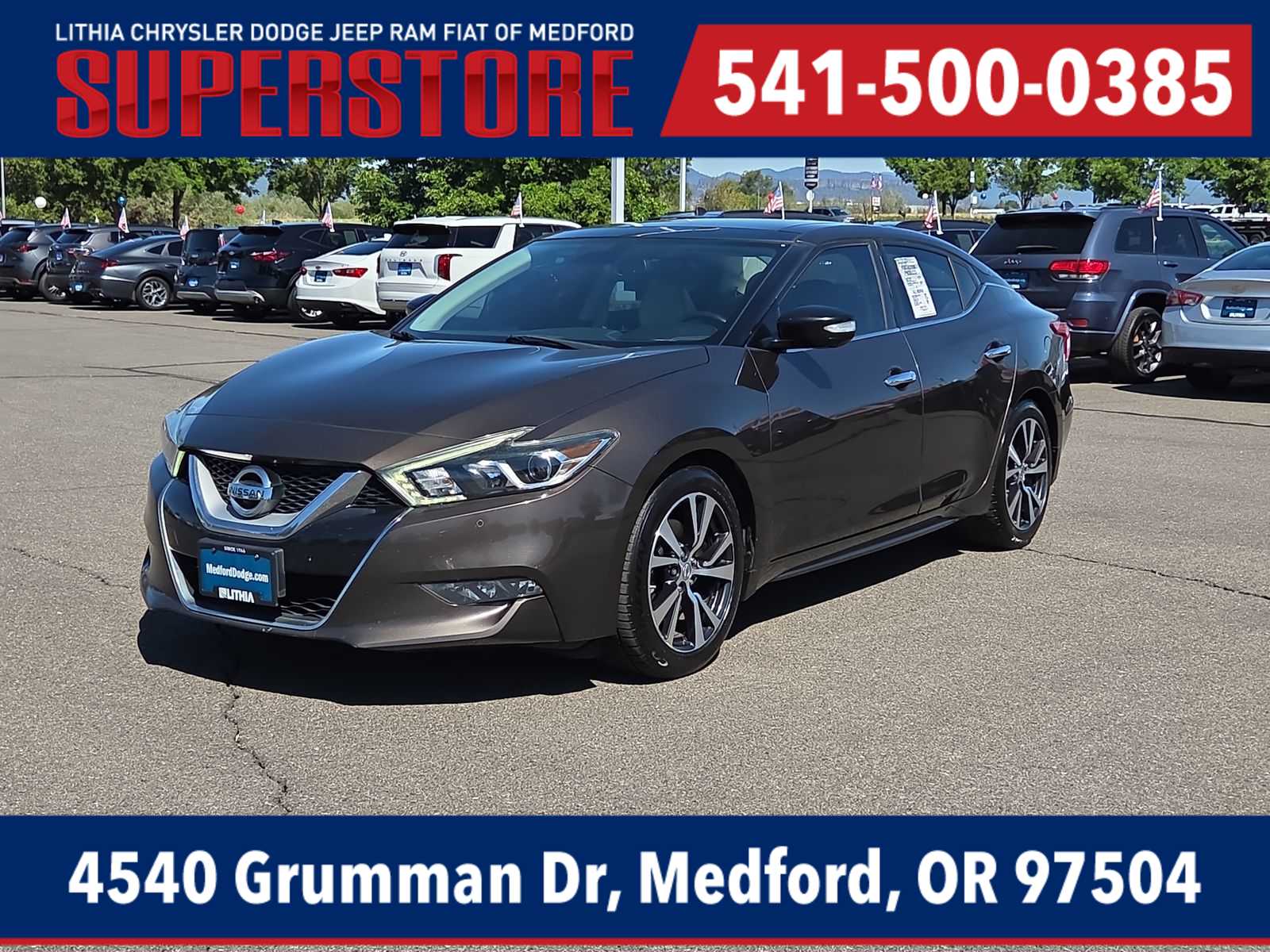 Forged Bronze 2016 Nissan Maxima Sedan Front-Wheel Drive Continuously Variable Transmission