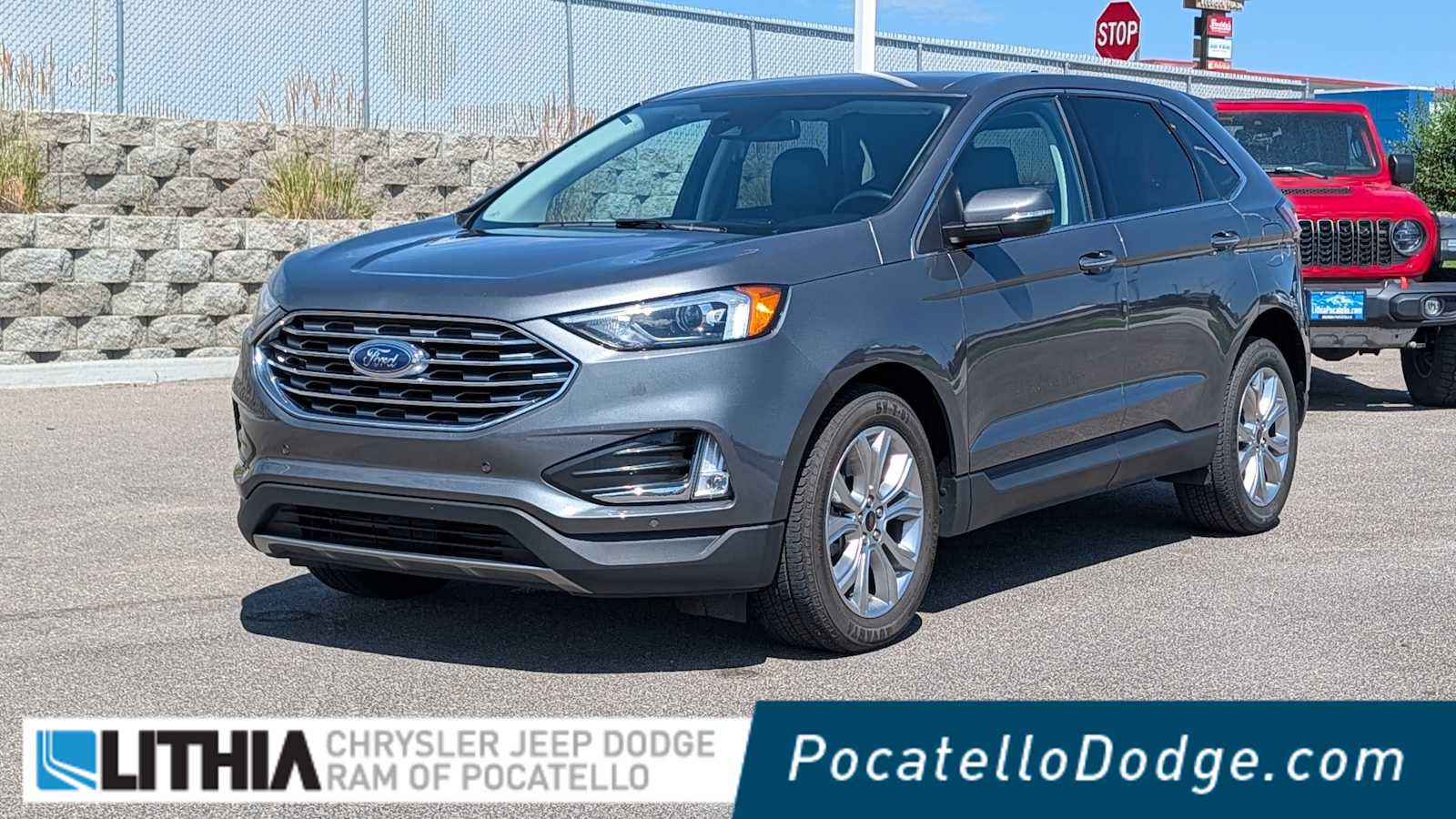 Carbonized Gray Metallic 2024 Ford Edge SUV / Crossover All-Wheel Drive 8-Speed Automatic