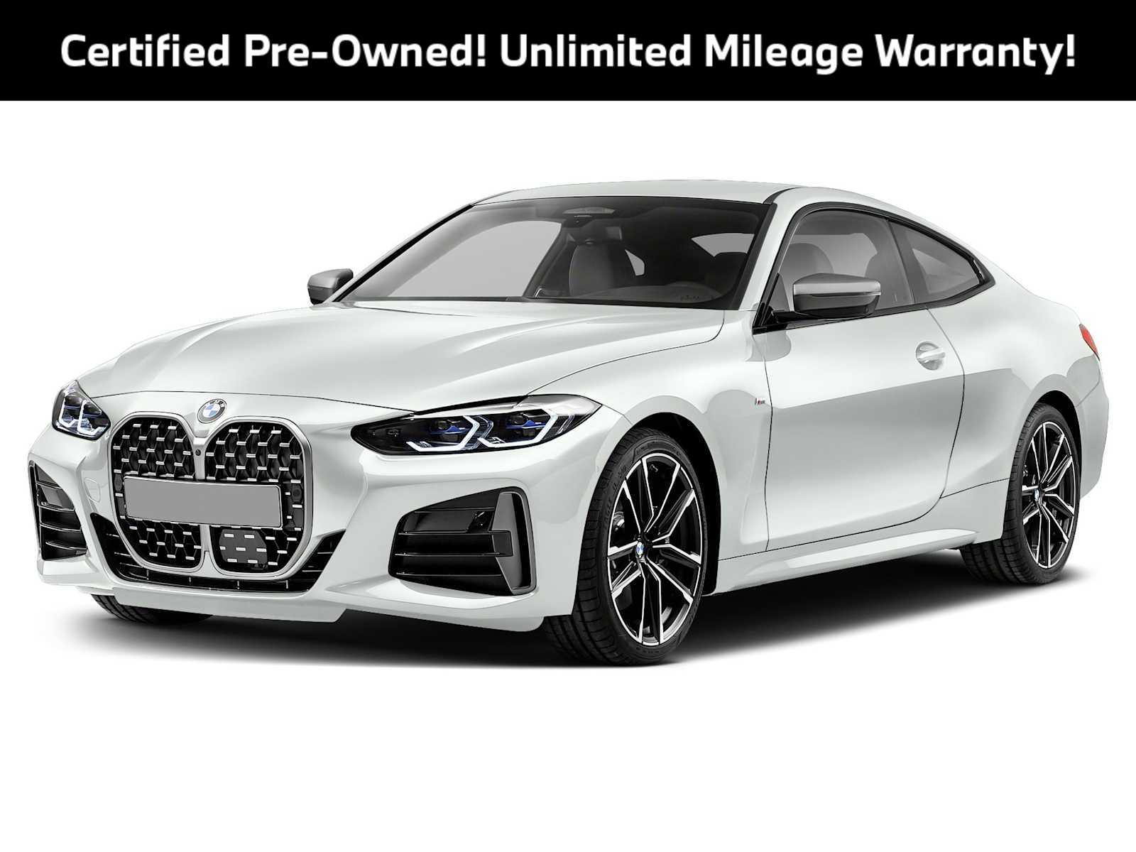 Alpine White 2024 BMW 4 Series Coupe All-Wheel Drive 8-Speed Automatic