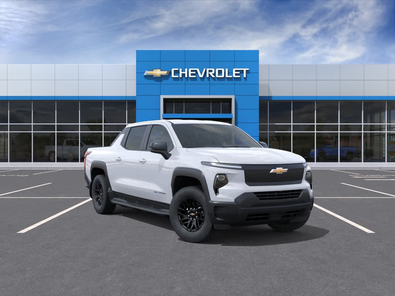 Summit White 2026 Chevrolet Silverado EV Work Truck Crew Cab (Max Range) e4WD Pickup Truck All-Wheel Drive 1-Speed Automatic
