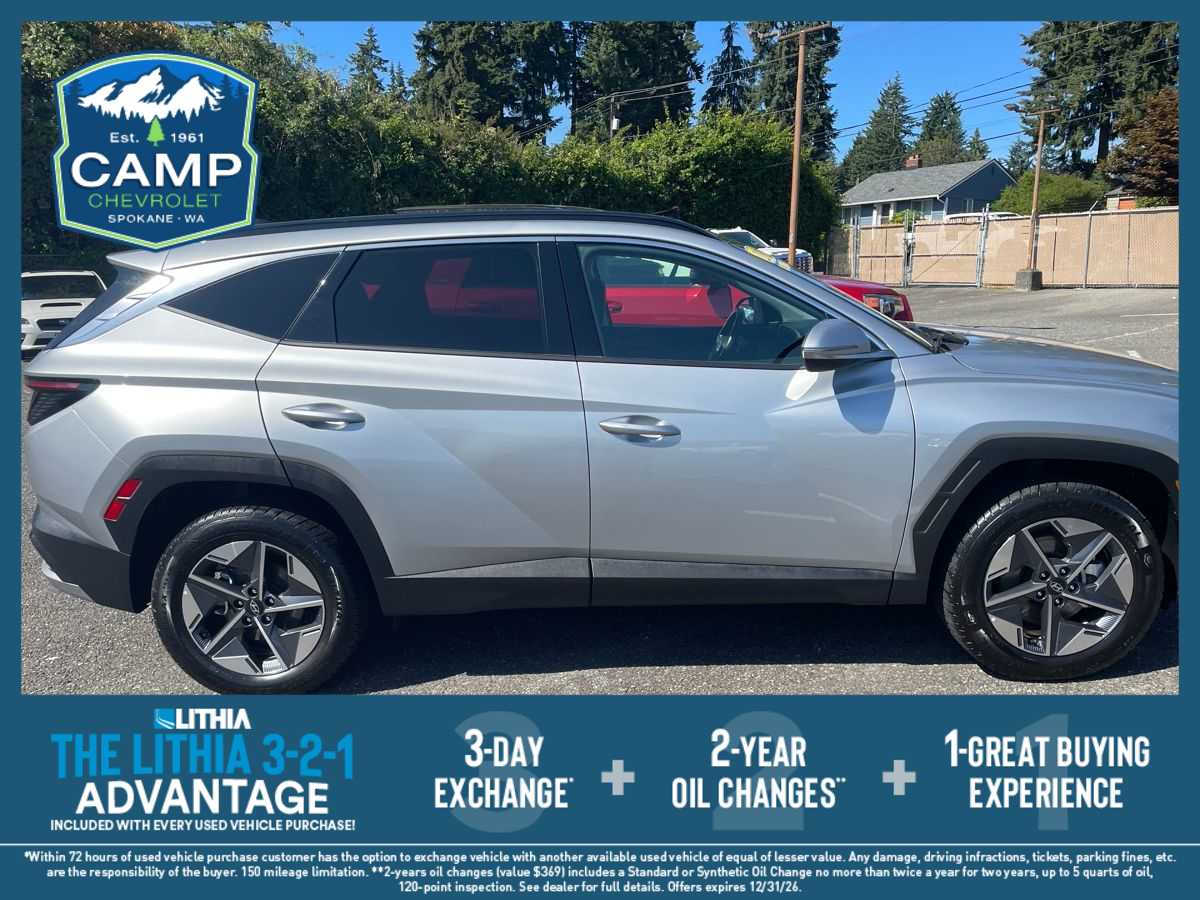 Shimmering Silver 2025 Hyundai Tucson SUV / Crossover All-Wheel Drive 8-Speed Automatic