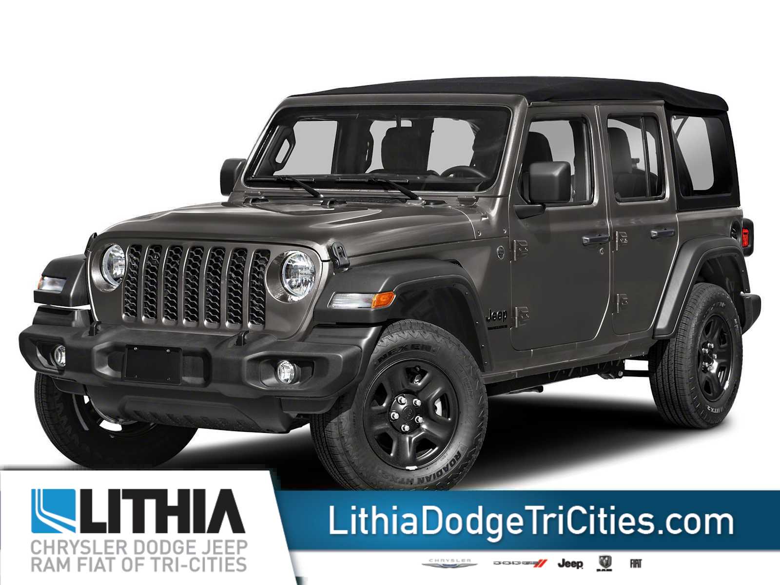 Gray (Granite Crystal Metallic Clearcoat) 2026 Jeep Wrangler SUV / Crossover Four-Wheel Drive 8-Speed Automatic