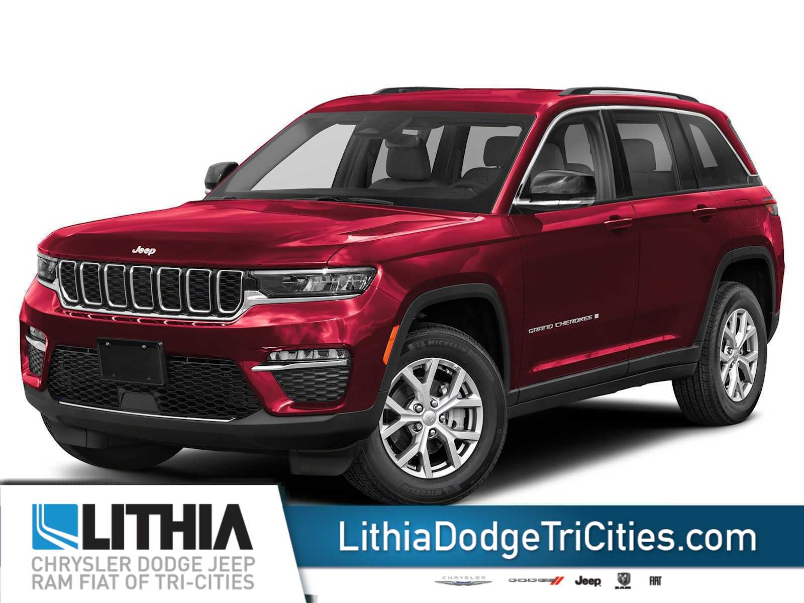 Velvet Red Pearlcoat 2025 Jeep Grand Cherokee SUV / Crossover Four-Wheel Drive 8-Speed Automatic