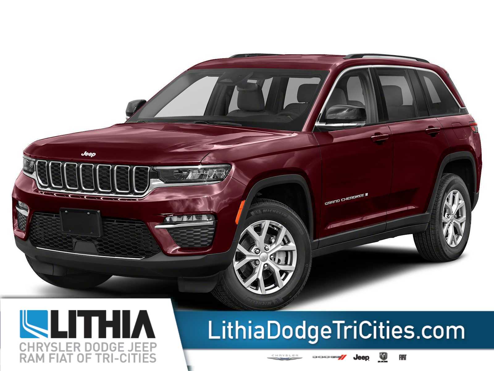Velvet Red Pearlcoat 2023 Jeep Grand Cherokee Limited 4WD SUV / Crossover Four-Wheel Drive 8-Speed Automatic