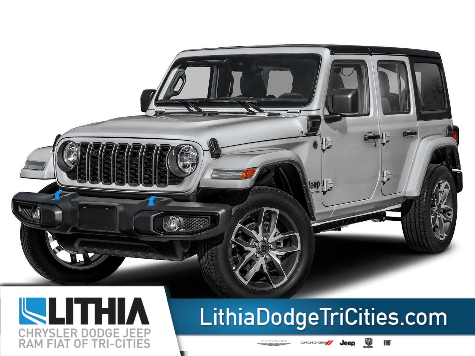 Silver Zynith Clearcoat 2024 Jeep Wrangler 4xe SUV / Crossover Four-Wheel Drive 8-Speed Automatic