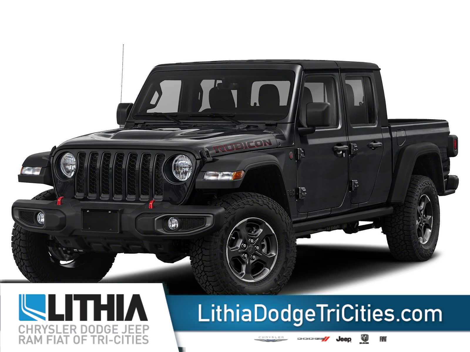 Sting-Gray Clearcoat 2021 Jeep Gladiator Rubicon Crew Cab 4WD Pickup Truck Four-Wheel Drive 8-Speed Automatic