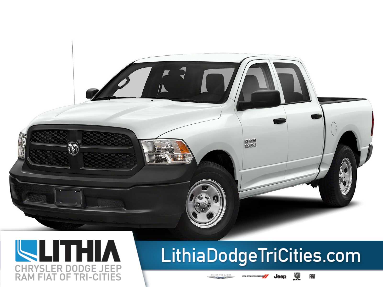 Bright White Clearcoat 2019 RAM 1500 Pickup Truck Four-Wheel Drive 8-Speed Automatic