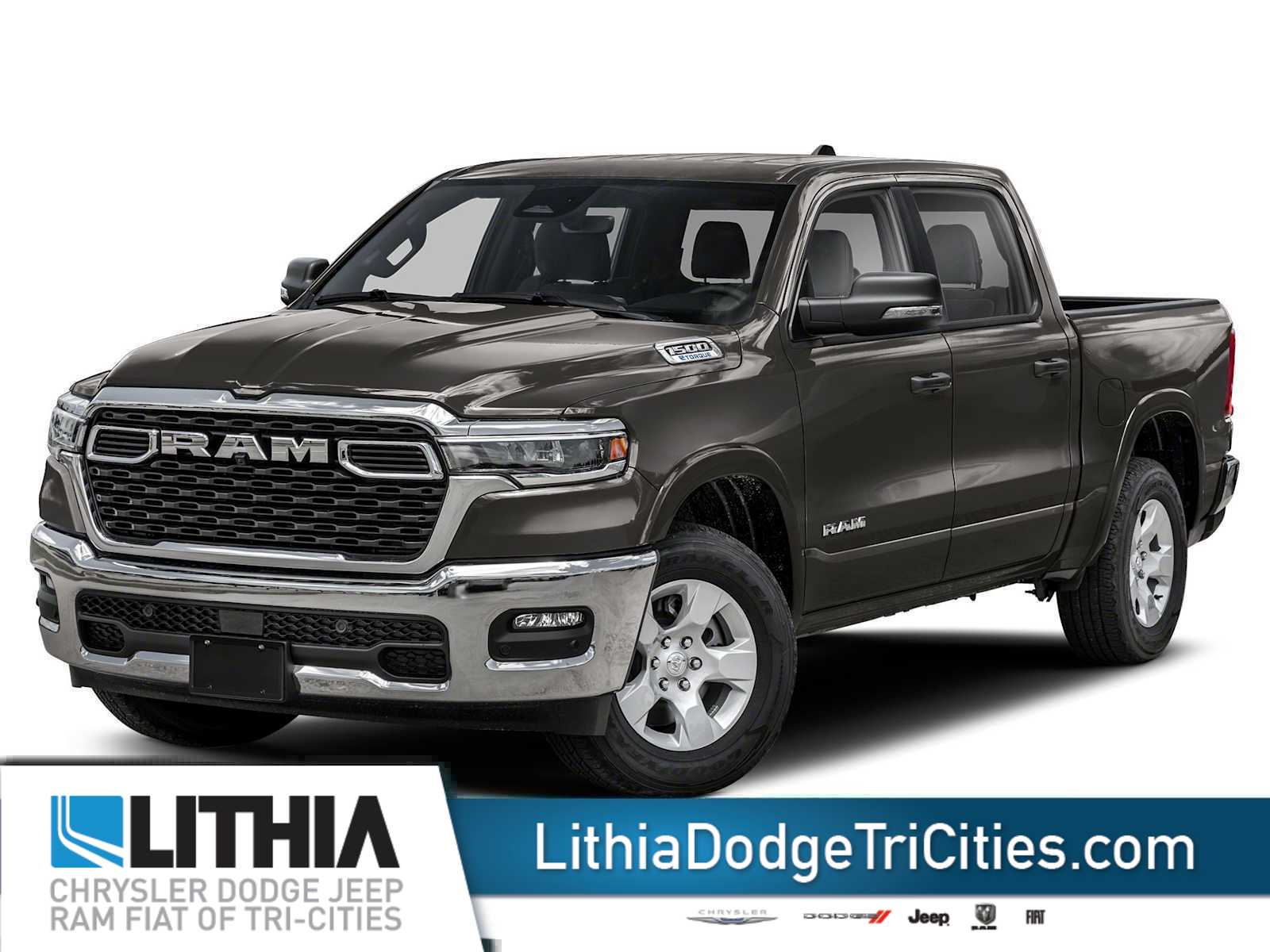 Gray (Granite Crystal Metallic Clearcoat) 2026 RAM 1500 Big Horn Crew Cab 4WD Pickup Truck Four-Wheel Drive 8-Speed Automatic