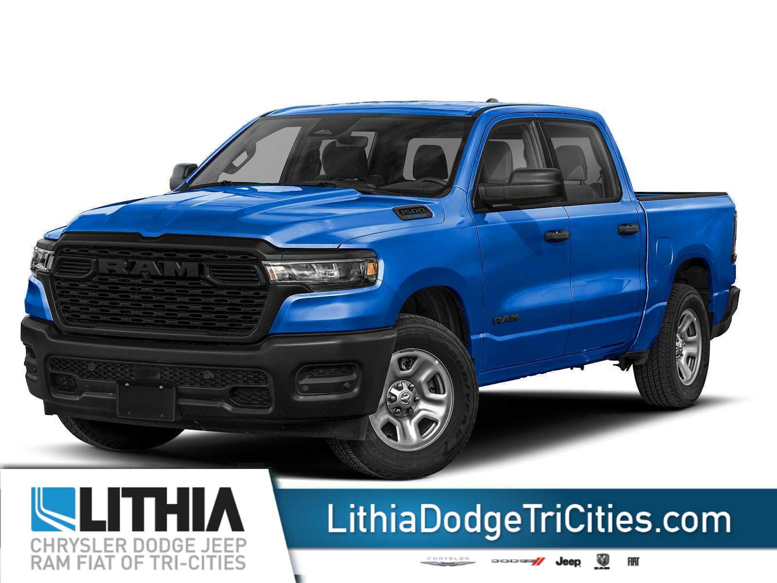 Hydro Blue Pearlcoat 2026 RAM 1500 Warlock Crew Cab 4WD Pickup Truck Four-Wheel Drive 8-Speed Automatic