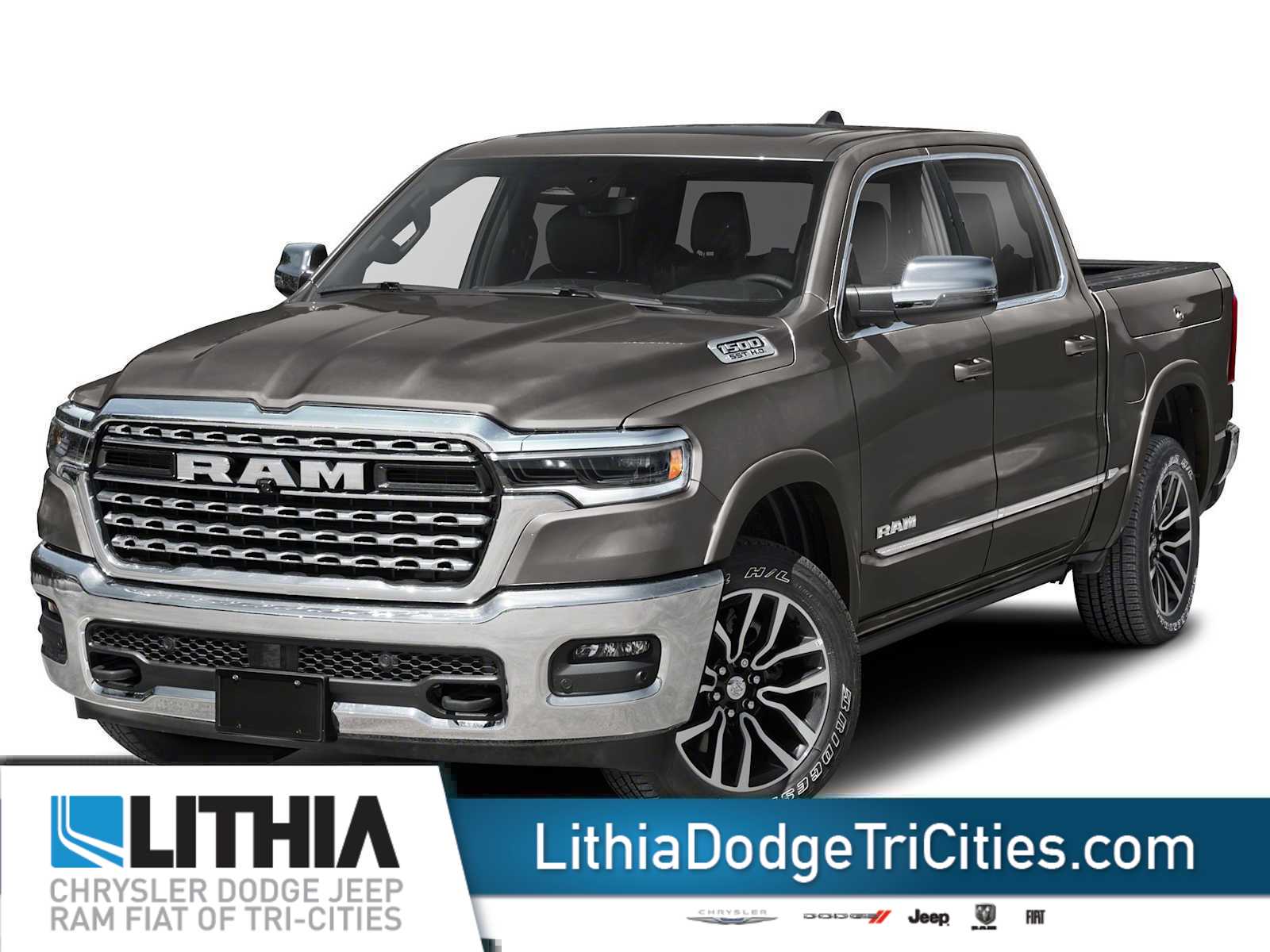 Gray (Granite Crystal Metallic Clearcoat) 2026 RAM 1500 Limited Crew Cab 4WD Pickup Truck Four-Wheel Drive 8-Speed Automatic