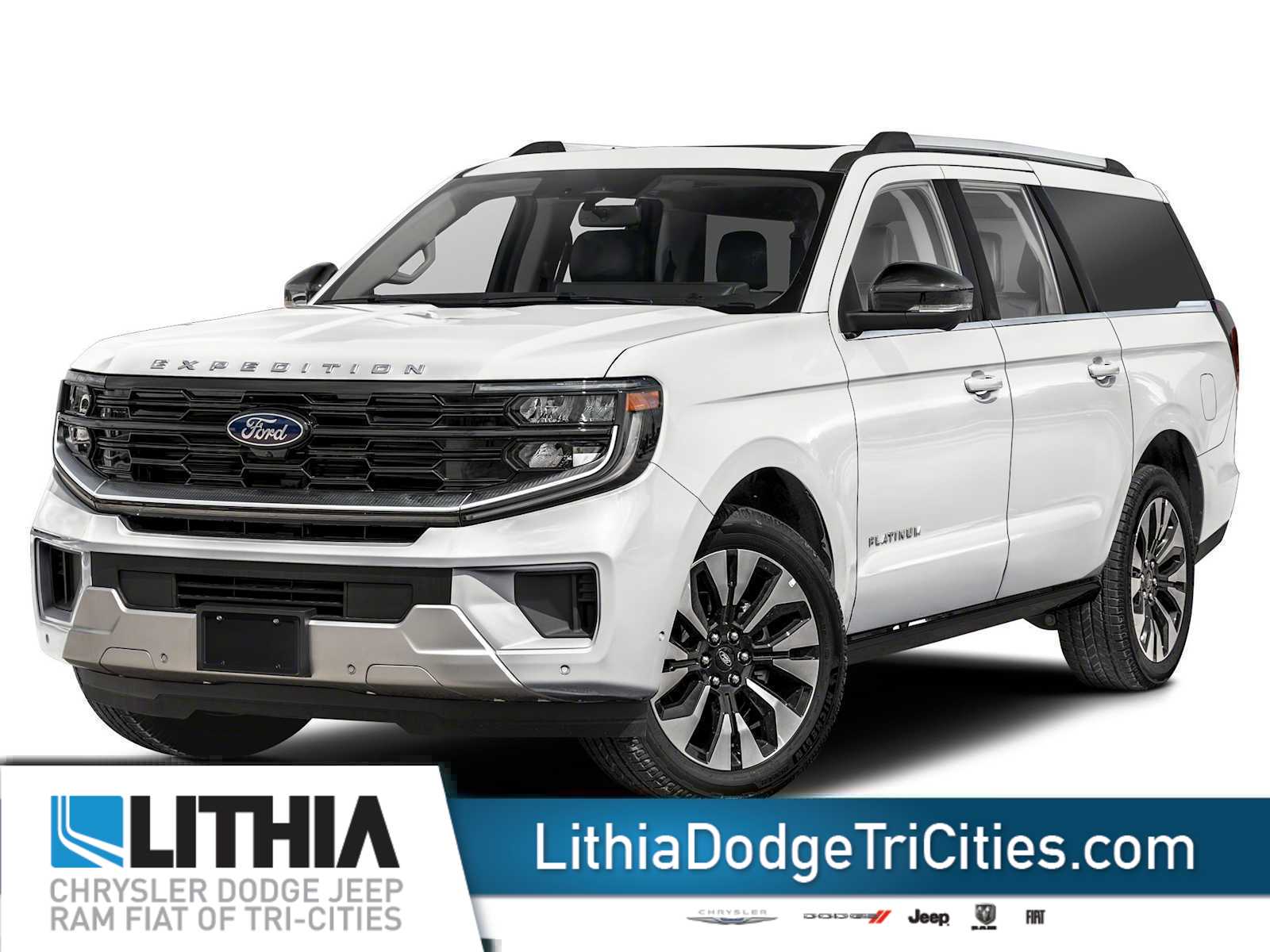 Oxford White 2025 Ford Expedition MAX Platinum 4WD SUV / Crossover Four-Wheel Drive Automatic