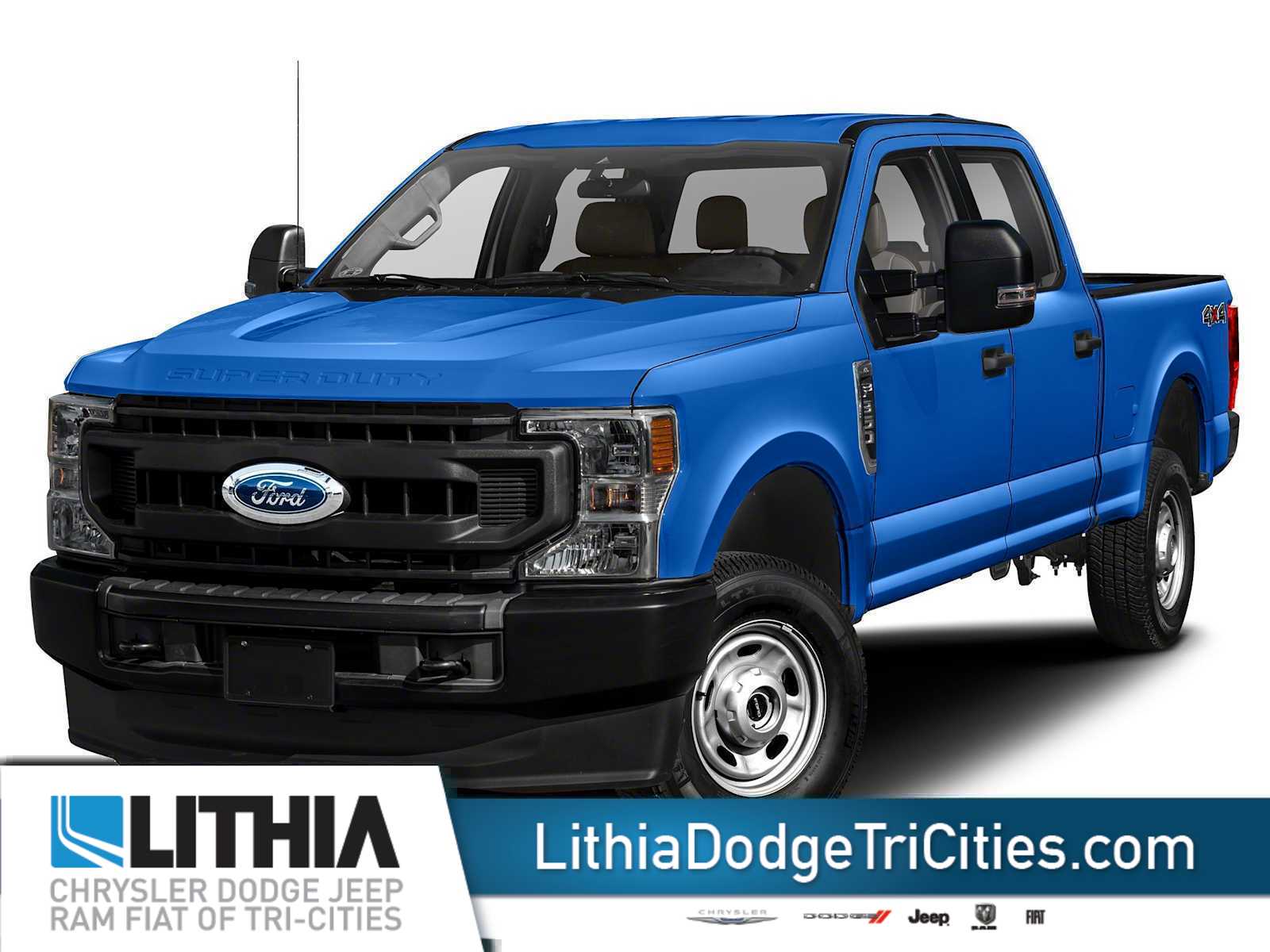 Velocity Blue Metallic 2020 Ford F-350 Super Duty Pickup Truck Four-Wheel Drive Automatic