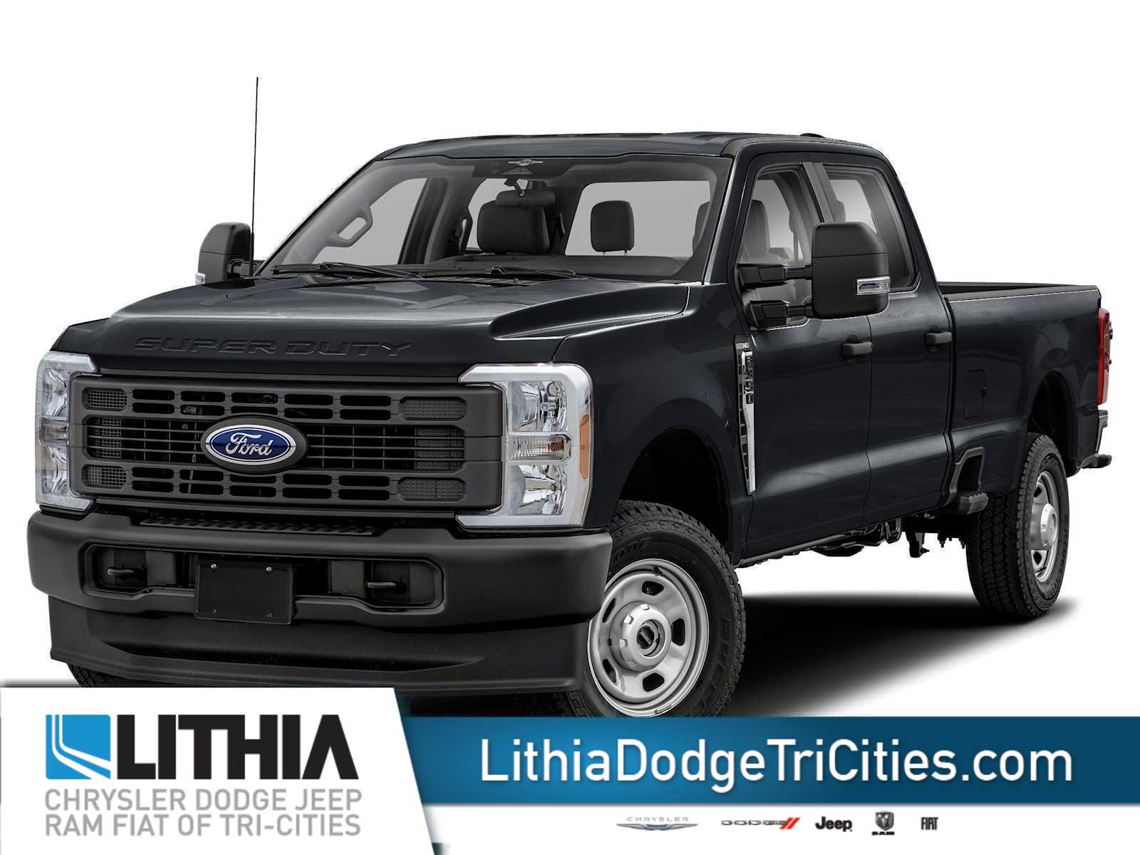Agate Black Metallic 2024 Ford F-350 Super Duty Pickup Truck Four-Wheel Drive Automatic