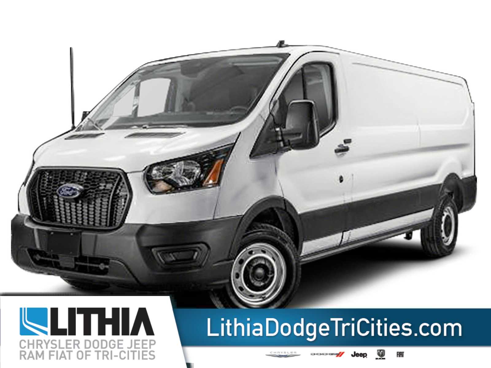 White 2024 Ford Transit Cargo 250 Low Roof LB RWD Van Rear-Wheel Drive Automatic
