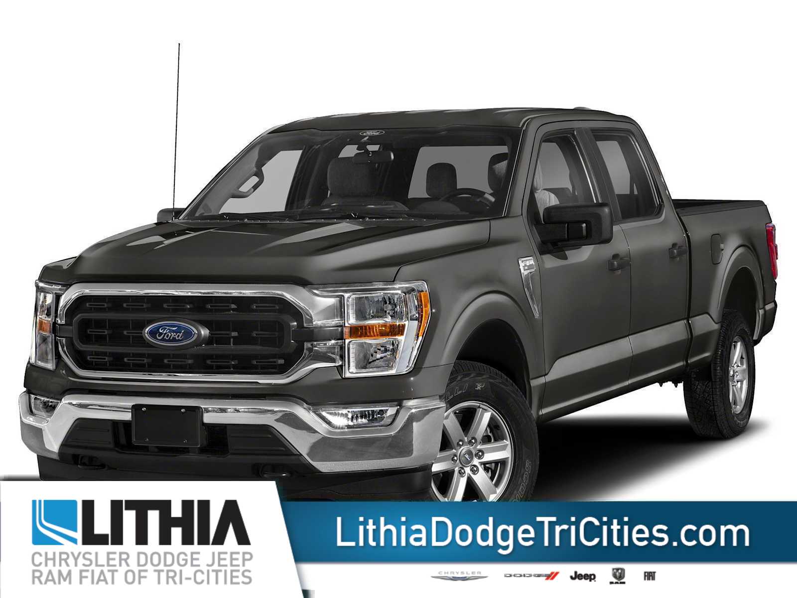 Carbonized Gray Metallic 2023 Ford F-150 XLT SuperCrew 4WD Pickup Truck Four-Wheel Drive Automatic