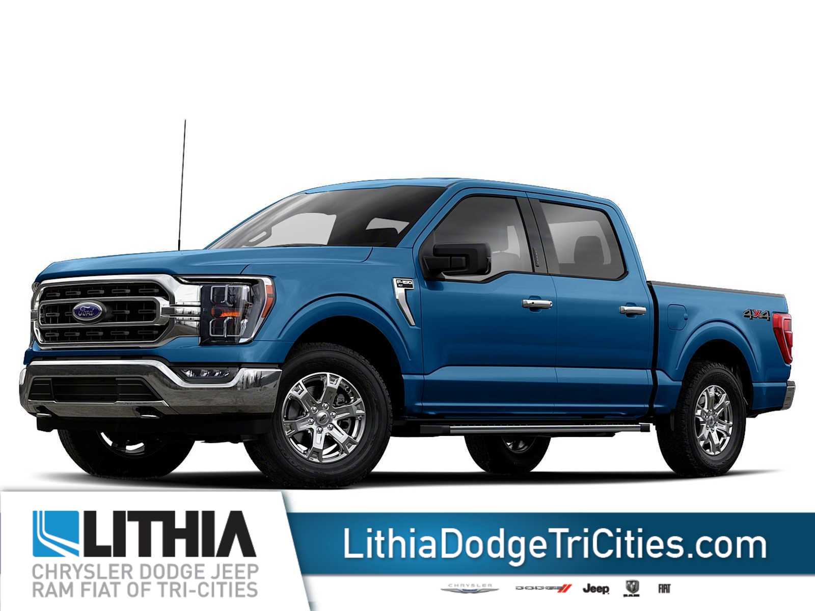 Velocity Blue Metallic 2021 Ford F-150 Pickup Truck Four-Wheel Drive Automatic