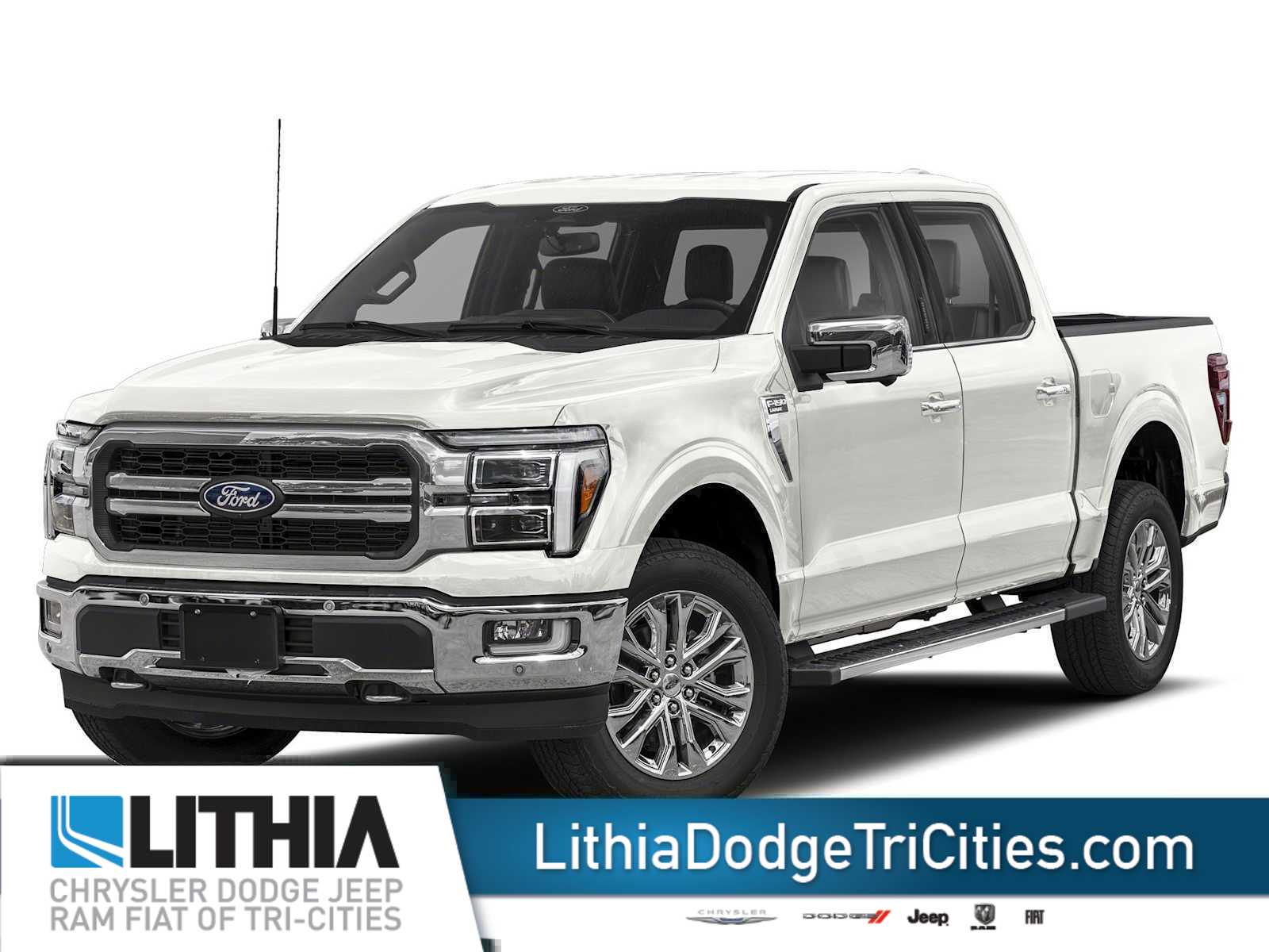 Star White Metallic Tri-Coat 2024 Ford F-150 Pickup Truck Four-Wheel Drive Automatic