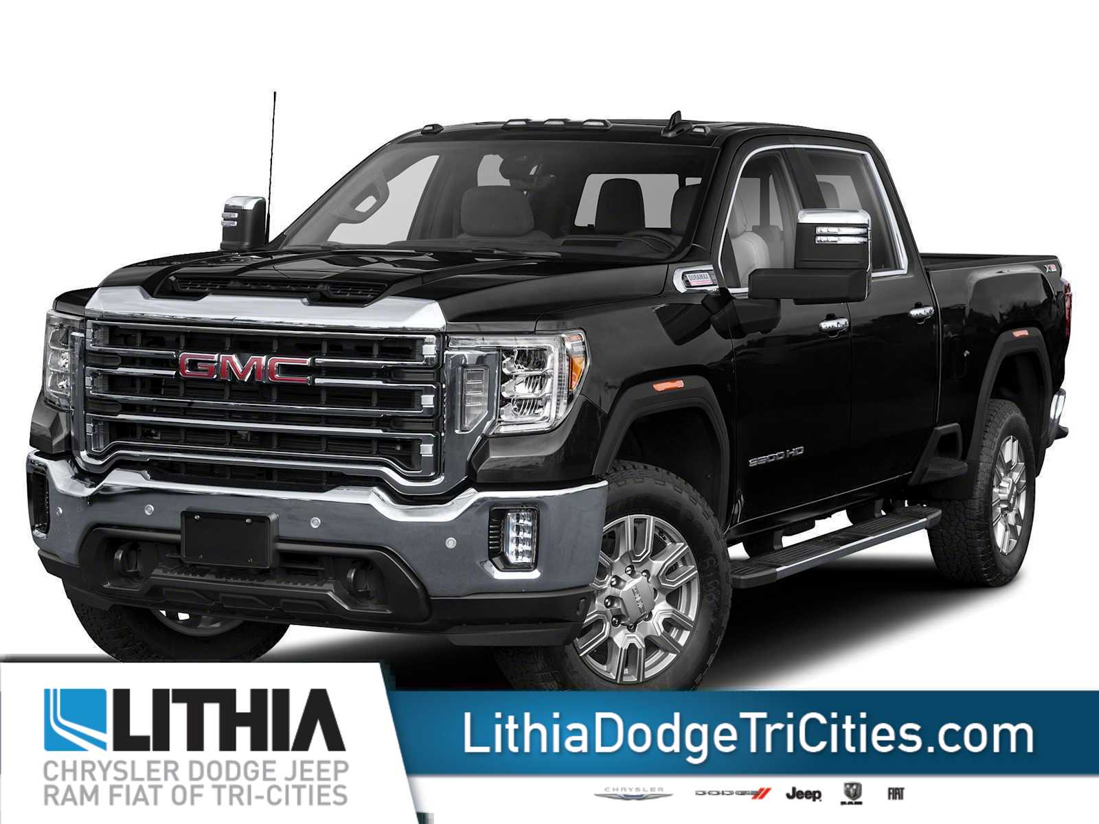 Black 2020 GMC Sierra 3500HD SLT Crew Cab 4WD Pickup Truck Four-Wheel Drive Automatic