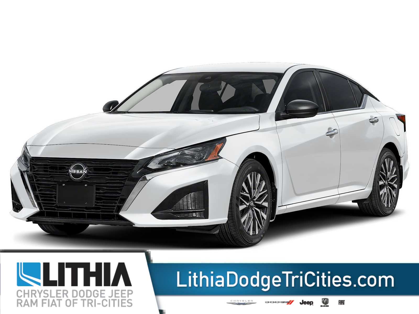 Glacier White 2025 Nissan Altima Sedan Front-Wheel Drive Continuously Variable Transmission