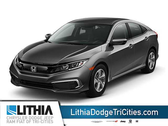 Gray (Modern Steel Metallic) 2019 Honda Civic Sedan Front-Wheel Drive Continuously Variable Transmission