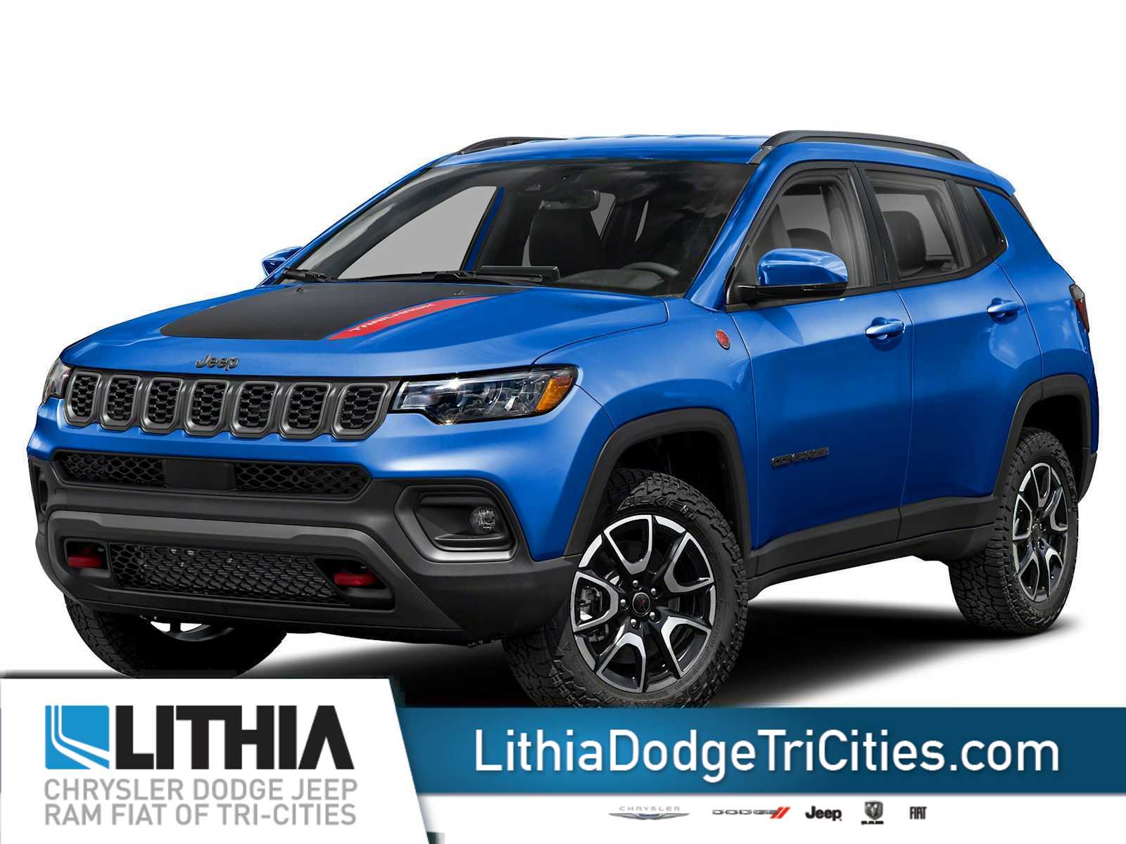 Hydro Blue Pearlcoat 2026 Jeep Compass Trailhawk 4WD SUV / Crossover Four-Wheel Drive 8-Speed Automatic