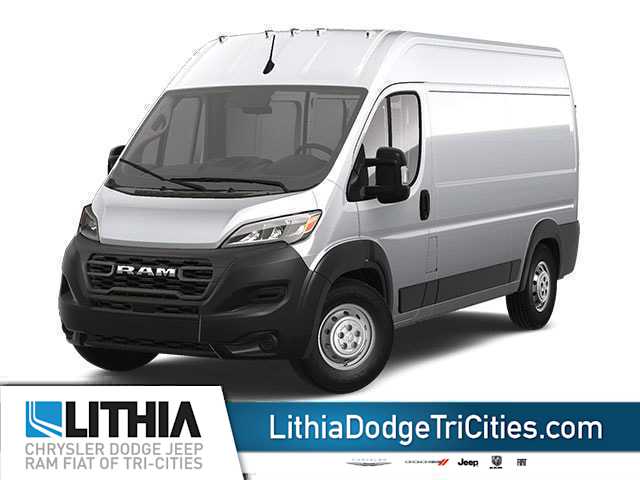 Bright Silver Metallic Clearcoat 2023 RAM ProMaster 3500 159 High Roof Cargo Van FWD Van Front-Wheel Drive 9-Speed Automatic