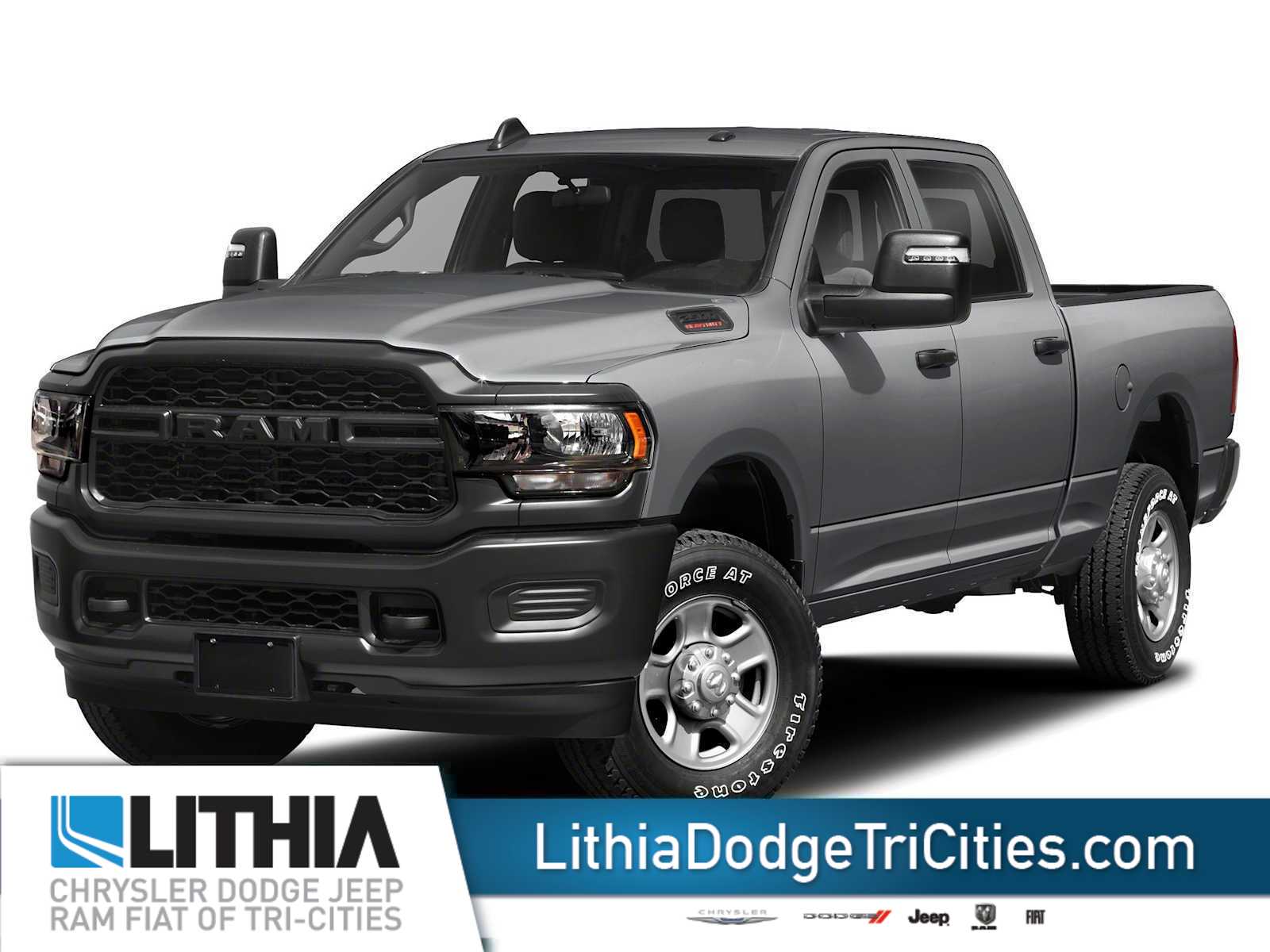 Billet Silver Metallic Clearcoat 2023 RAM 2500 Tradesman Crew Cab 4WD Pickup Truck Four-Wheel Drive 6-Speed Automatic