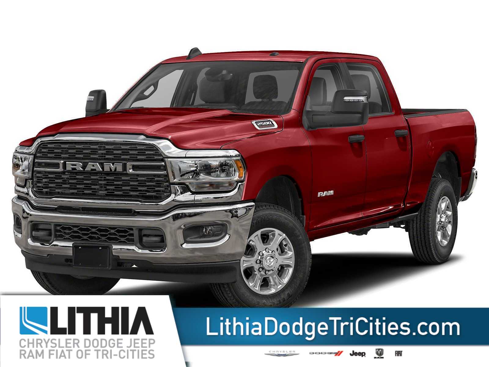 Red 2024 RAM 2500 Pickup Truck Four-Wheel Drive Automatic