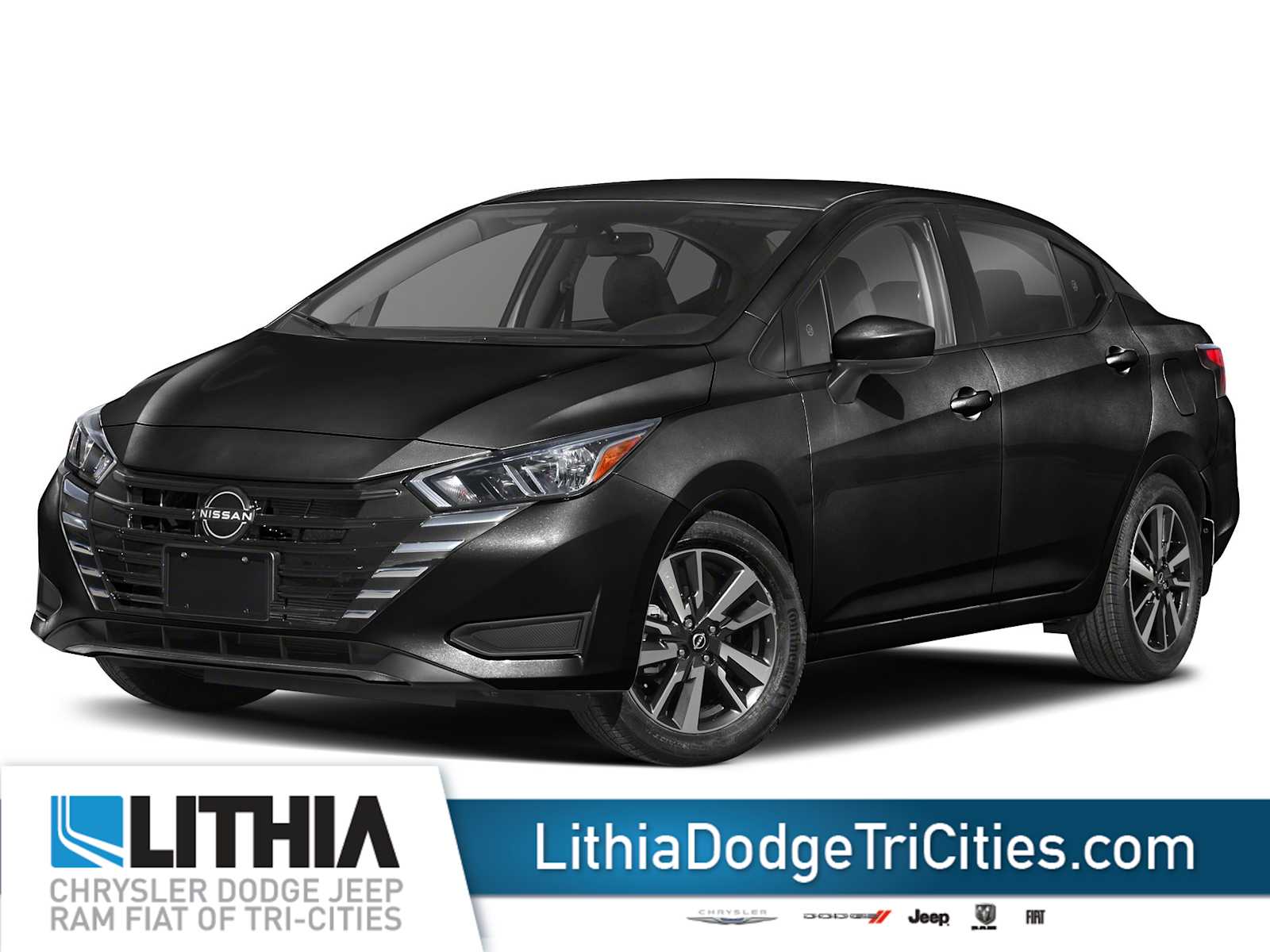 Super Black 2023 Nissan Versa SV FWD Sedan Front-Wheel Drive Continuously Variable Transmission