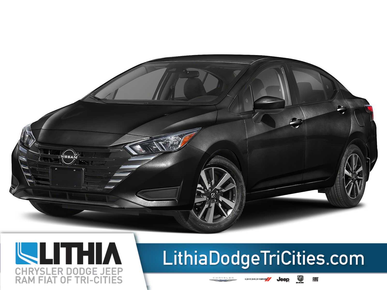 Super Black 2023 Nissan Versa SV FWD Sedan Front-Wheel Drive Continuously Variable Transmission