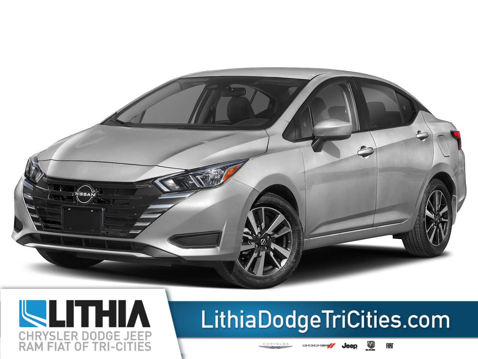 Brilliant Silver Metallic 2023 Nissan Versa SV FWD Sedan Front-Wheel Drive Continuously Variable Transmission