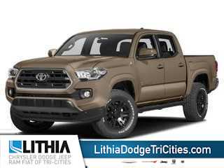 Super White 2017 Toyota Tacoma SR5 V6 Double Cab LB 4WD Pickup Truck Four-Wheel Drive 6-Speed Automatic