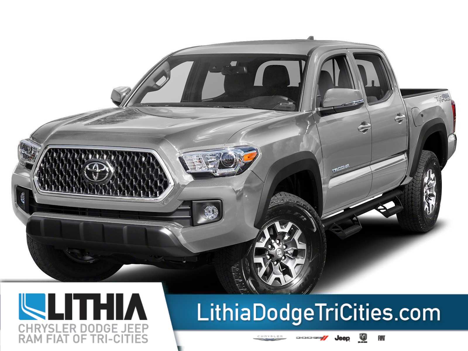 Silver Sky Metallic 2019 Toyota Tacoma Pickup Truck Four-Wheel Drive 6-Speed Automatic
