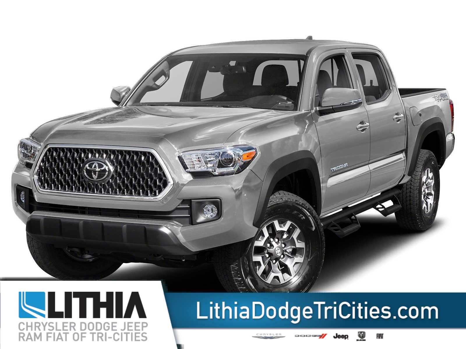 Silver Sky Metallic 2019 Toyota Tacoma Pickup Truck Four-Wheel Drive 6-Speed Automatic