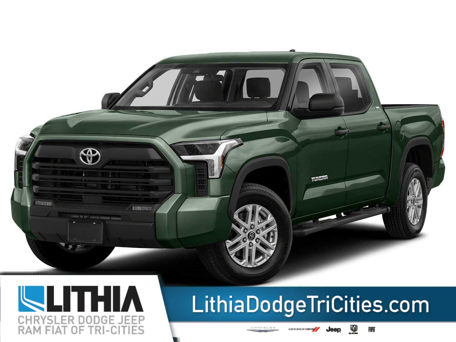 Green 2022 Toyota Tundra Pickup Truck Four-Wheel Drive Automatic