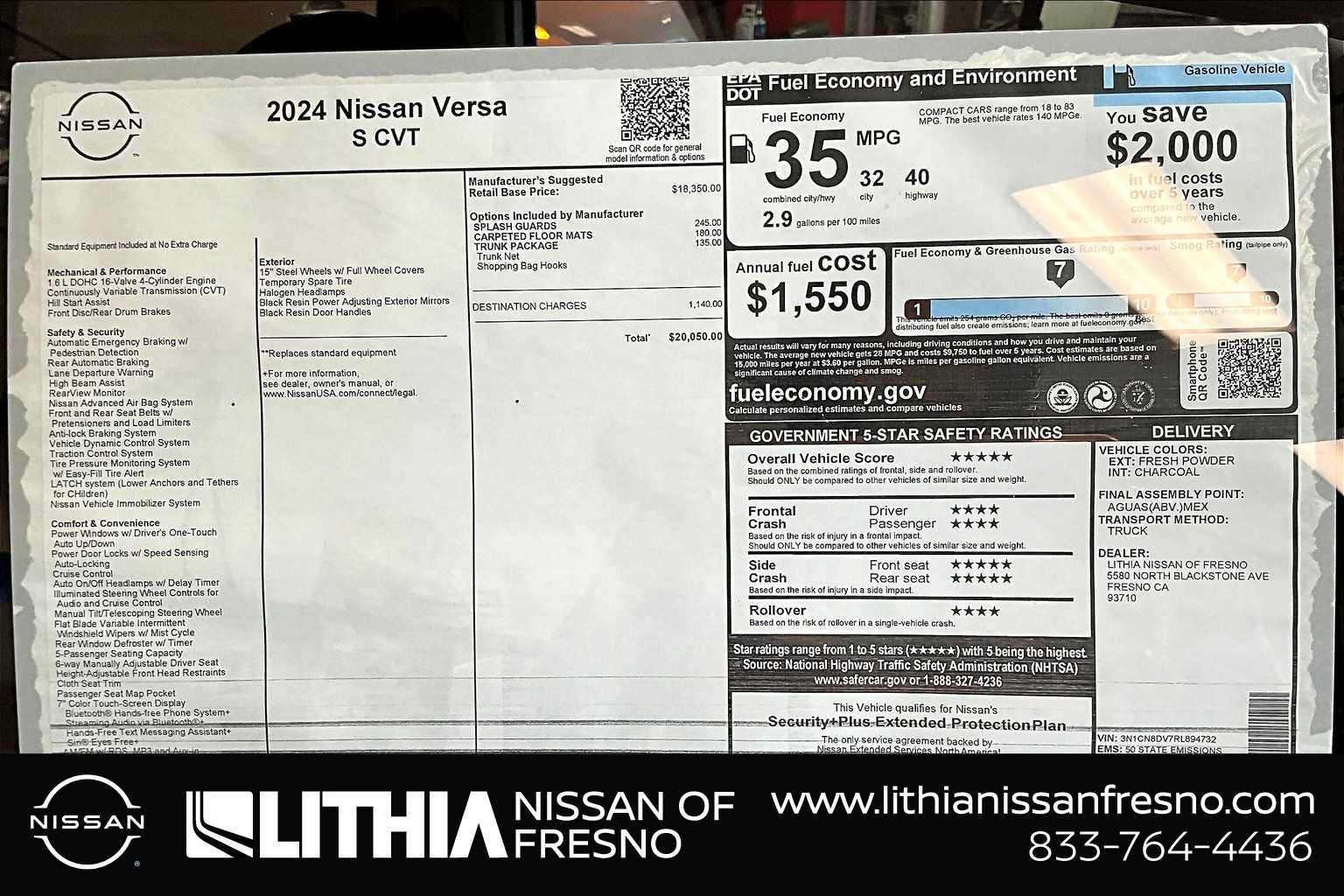 2024 Nissan Versa S 30
