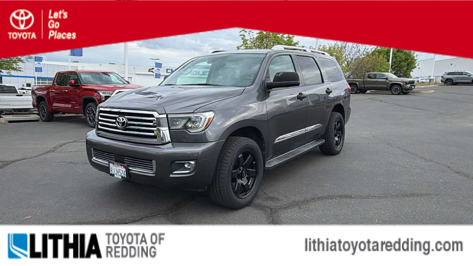 Magnetic Gray Metallic 2019 Toyota Sequoia Platinum 4WD SUV / Crossover Four-Wheel Drive 6-Speed Automatic