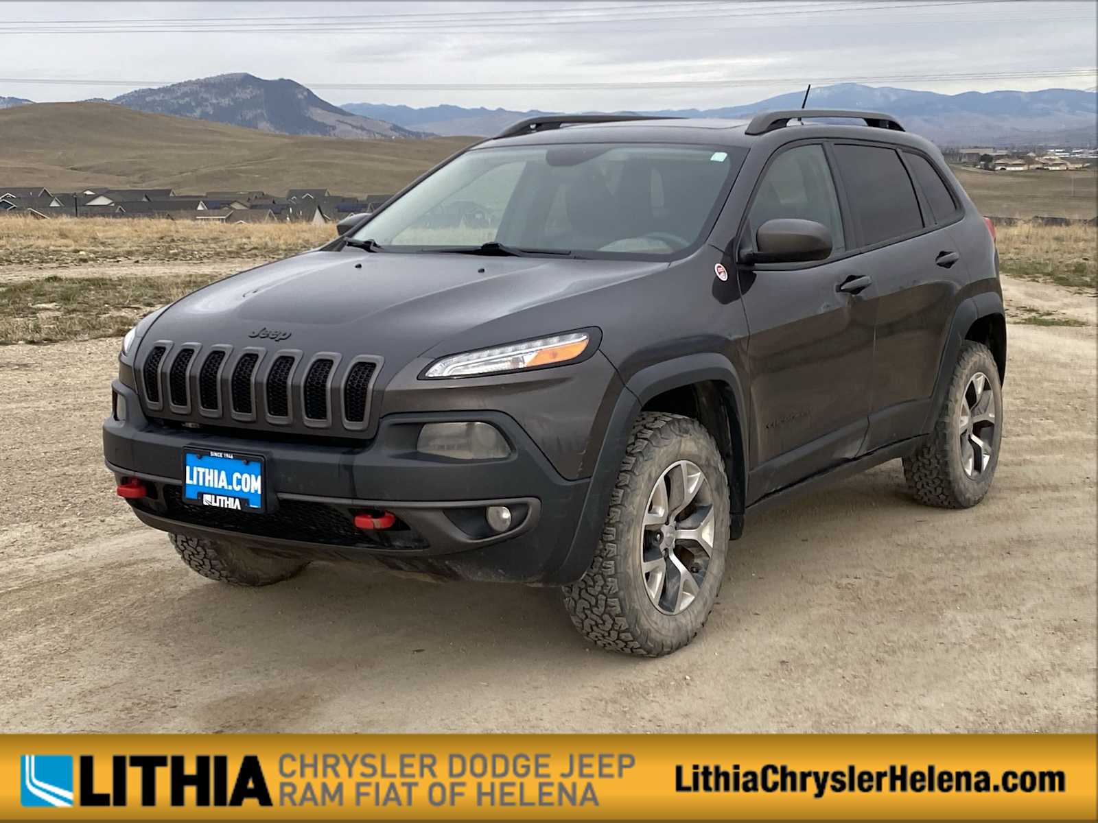 Gray (Granite Crystal Metallic Clearcoat) 2015 Jeep Cherokee Trailhawk 4WD SUV / Crossover Four-Wheel Drive 9-Speed Automatic