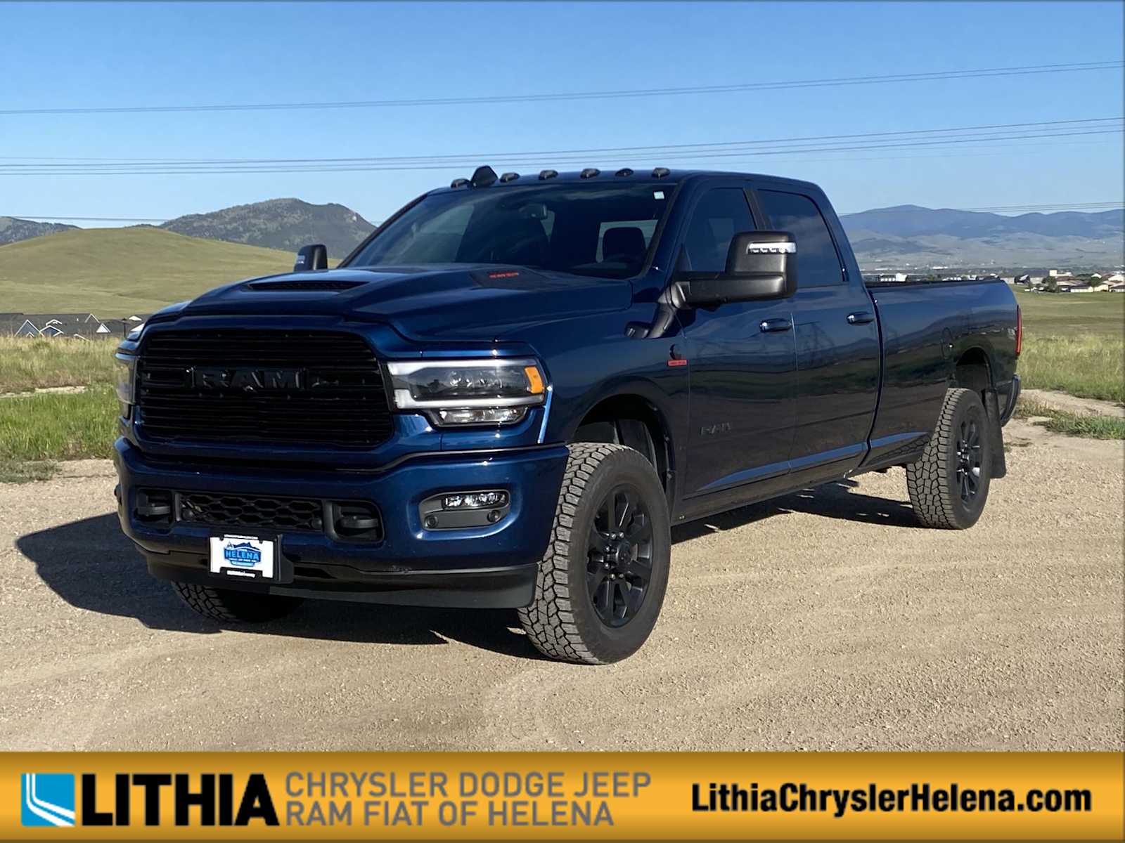 Patriot Blue Pearlcoat 2024 RAM 3500 Pickup Truck Four-Wheel Drive 6-Speed Automatic