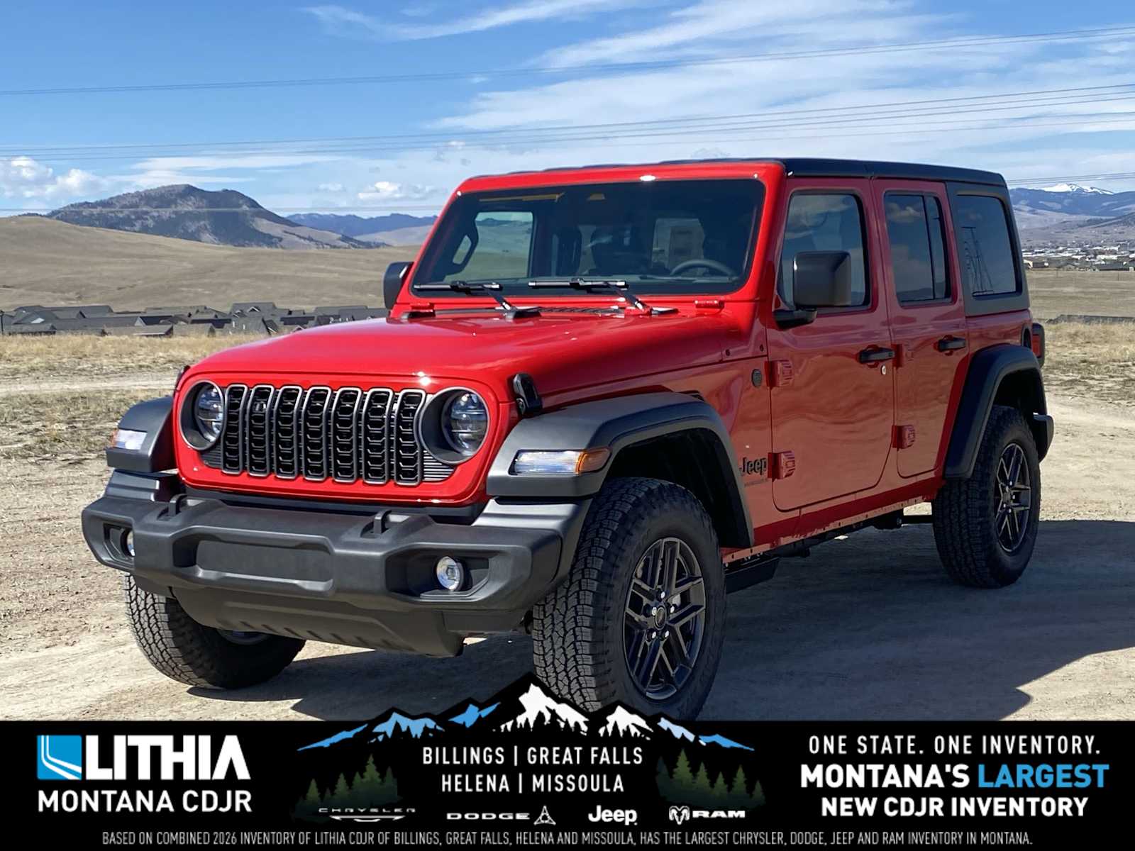 Firecracker Red Clearcoat 2026 Jeep Wrangler SUV / Crossover Four-Wheel Drive 8-Speed Automatic